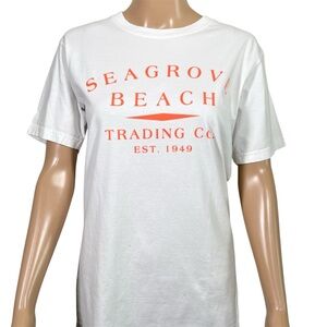 Trading Co Beach Outfitters T-shirt Seagrove Beach Neon Print Women's Small NEW